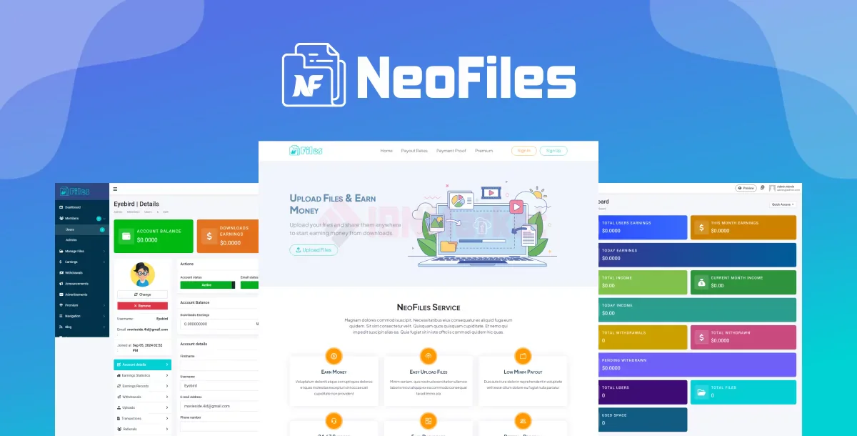 Neofiles File Shearing Website Php Script