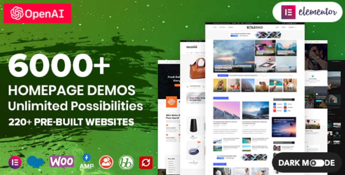 Soledad  Multi Concept Blog Magazine News AMP WordPress Theme