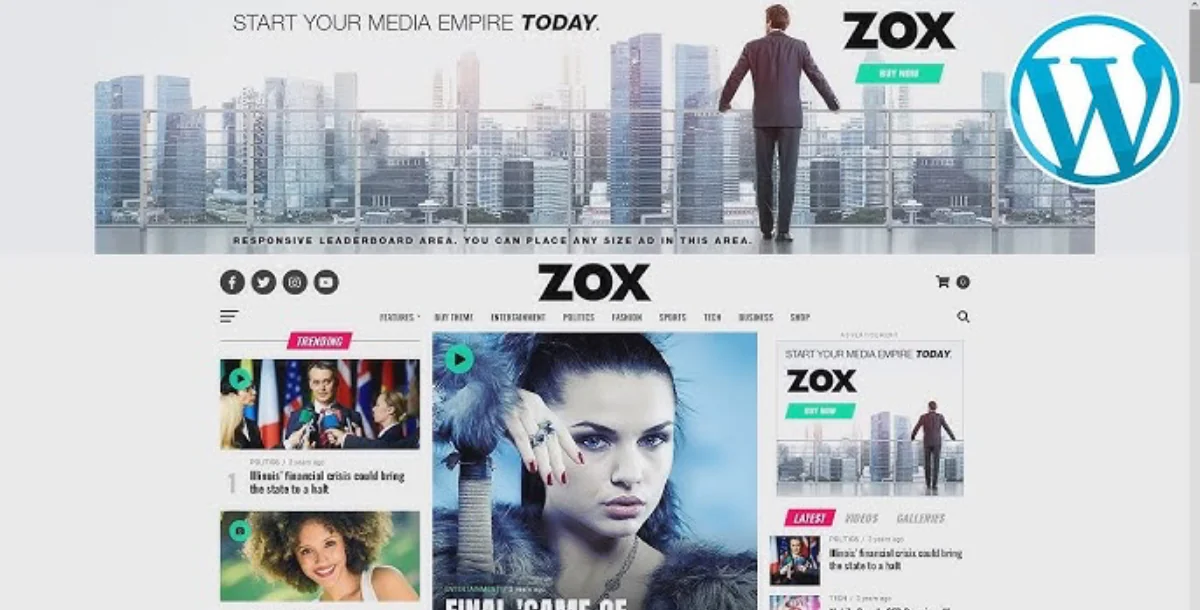 Zox News Professional Wordpress News Magazine